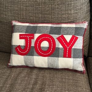 5/$25 Wondershop brushed flannel JOY lumbar pillow